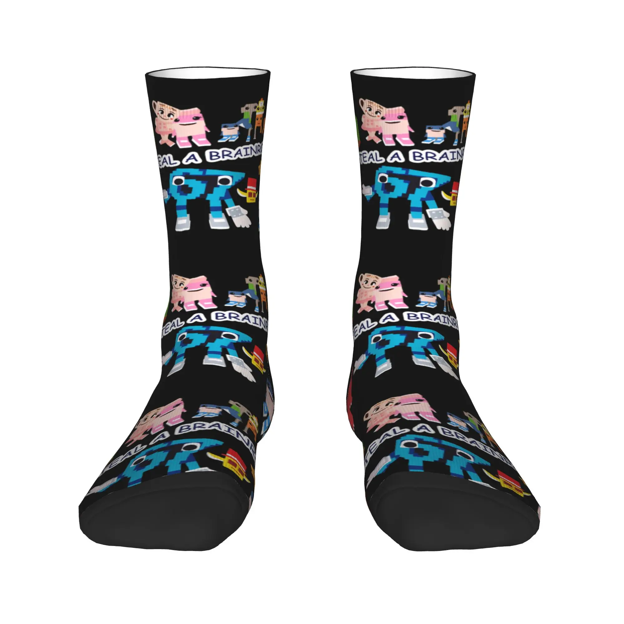 Steal A Brain Rot Socks Autumn 67 Funny Italian Brainrot Stockings Casual Men Warm Soft Socks Graphic Running Non Slip Socks