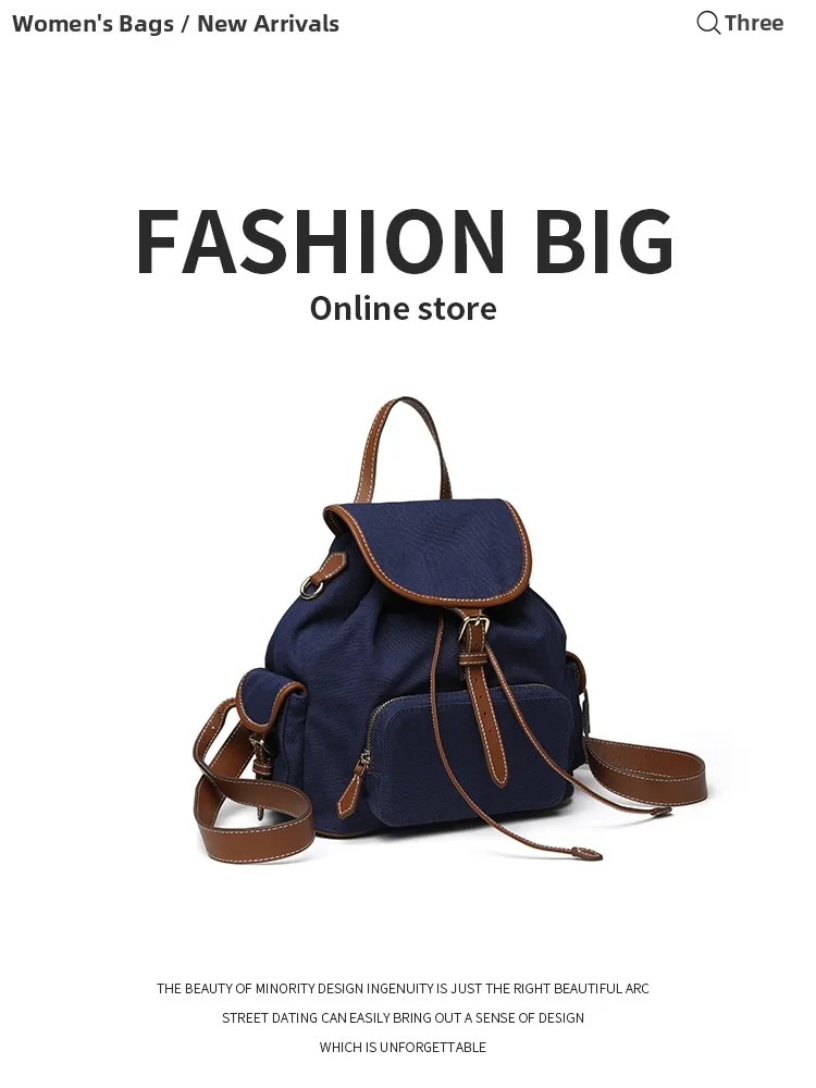 

Модная повседневная кожаная джинсовая холщовая сумка с двойным плечом для женщин, модная пригородная сумка с внутренней молнией и бутылкой для воды...