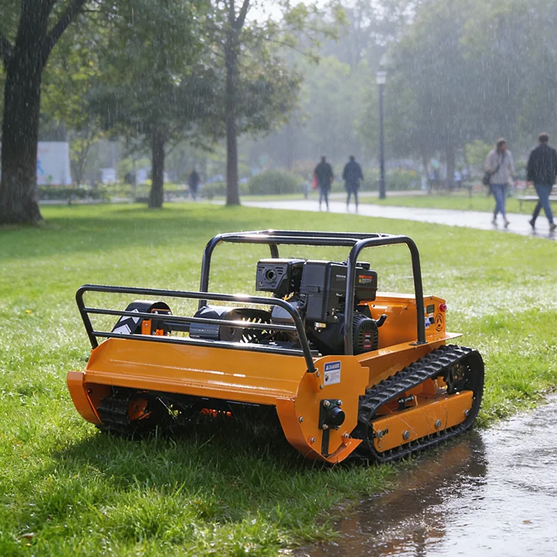 Customized Overseas Warehouse Stock Gas Powered Grass Cutting Machine Lawn Mower Robot Good Climbing For Roadside Greenbelt Lawn