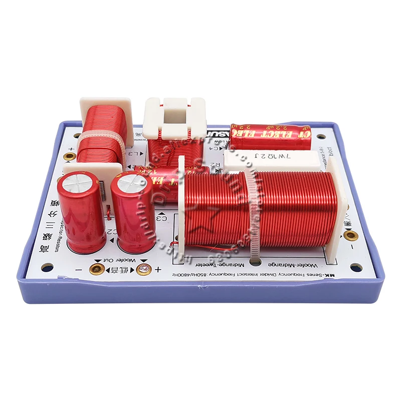 2Pcs KASUN MK-300C 3 Way 180W Hi-Fi ลำโพงเสียงความถี่ Divider Crossover Filter