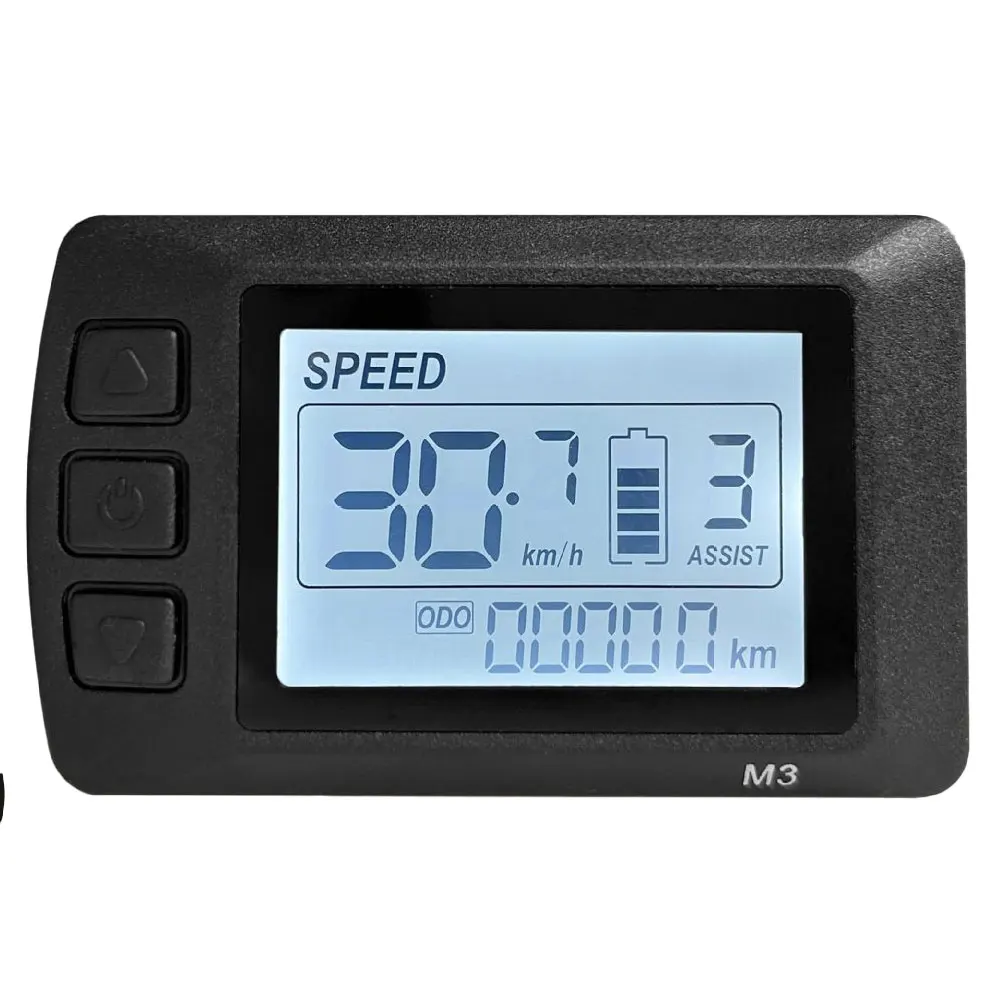 

Дисплей для электровелосипеда LCD-M3 24В-48В, приборная панель с разъемом SM и LED-проводом, запчасти и аксессуары для скутеров
