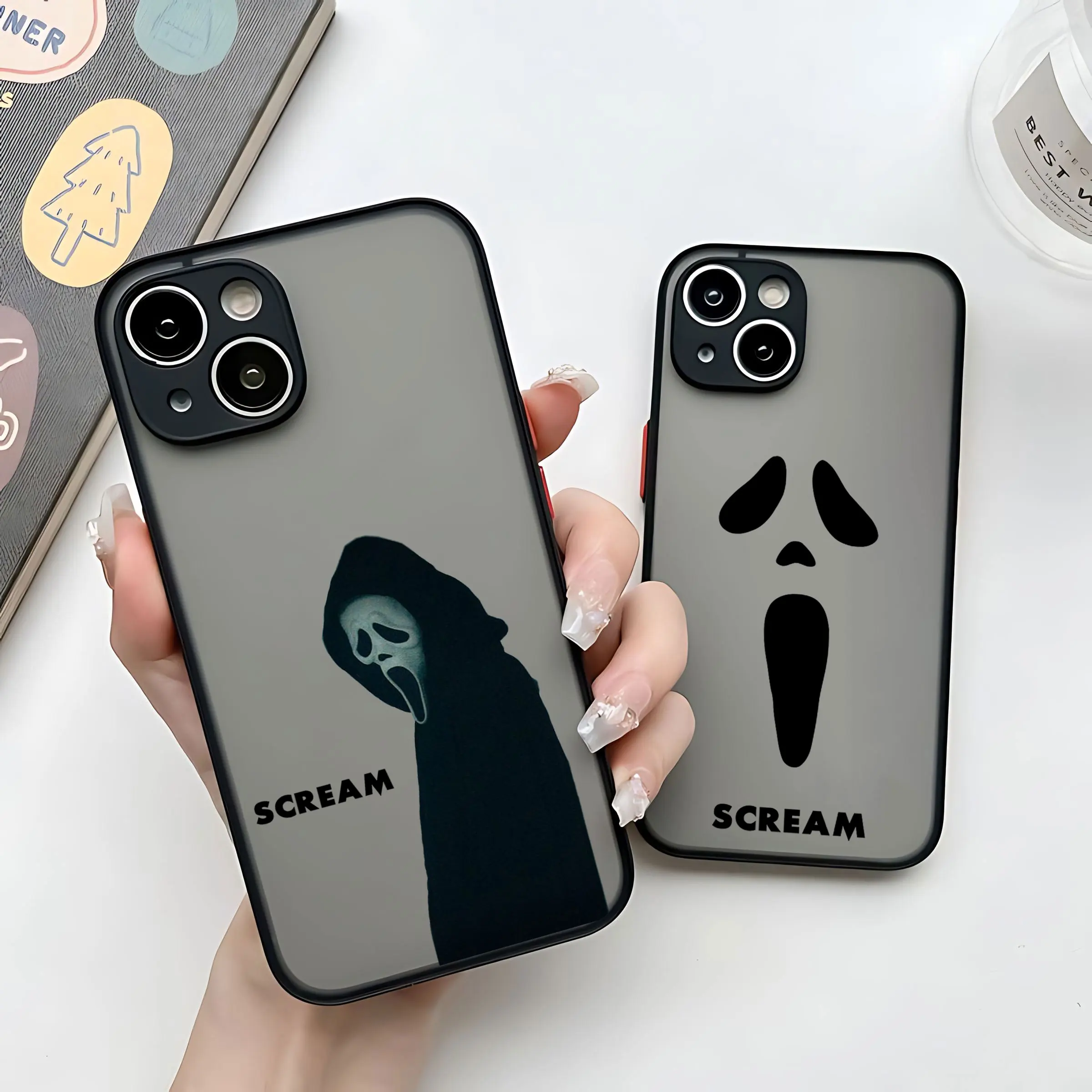 Ghostface Fear Scream Movie Phone Case For iPhone 15 14 13 12 11 Mini Pro Max X XR XSMax 7 8 Plus Matte Transparent Back Cover