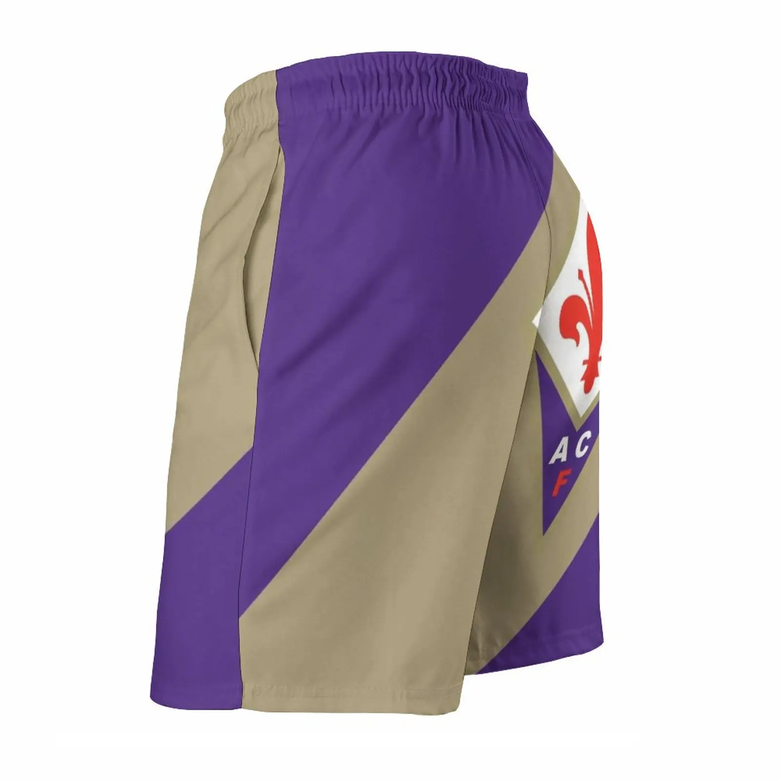 Men's Beach Shorts Swim Trunks With Pockets Mesh Lining Surfing Football Soccer Italy Italia Acf Serie A Calcio Ufea Firenze La