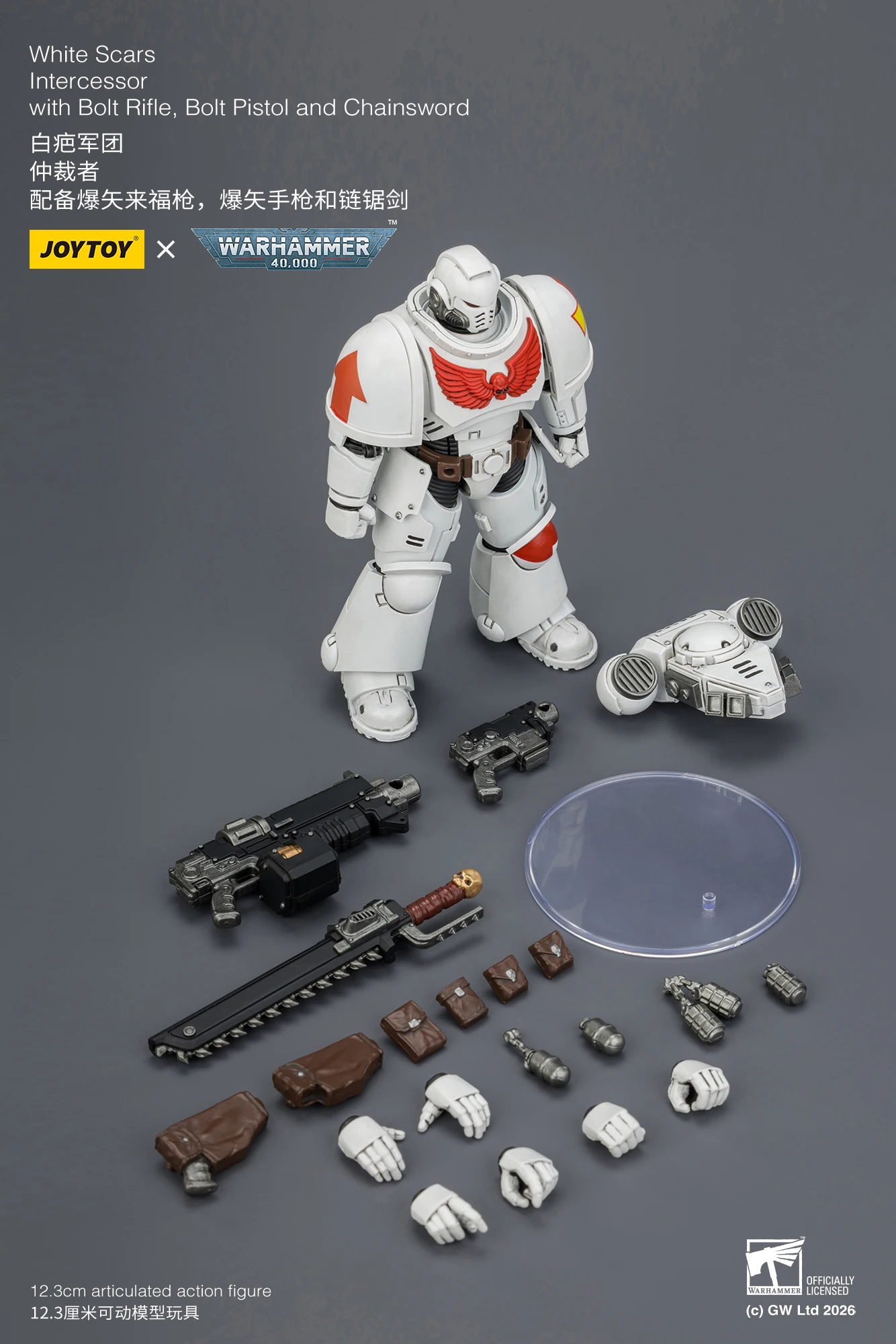 [AUF LAGER] JOYTOY Warhammer 40K 1/18 Actionfigur Intercessor mit Bolzenschrotflinte, Bolzenpistole und Kettenschwert 10 Stück Anime-Modell – Detail 7