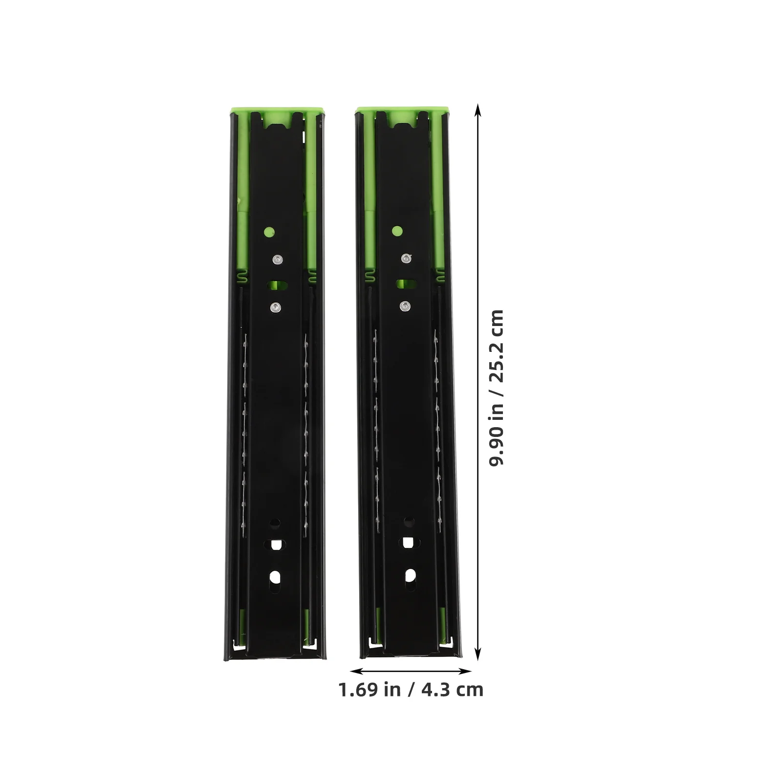 

1Pair Soft Close Drawer Slides Durable Cold Rolled Steel Smooth Ball Bearing 3-Fold Full Extension Replacement Drawer Rails