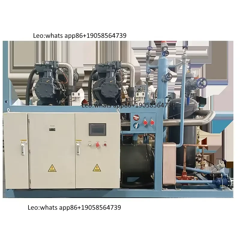 Refrigeration Condensing Unit Screw Refrigerator Full Automatic Control For Cold Room Storage
