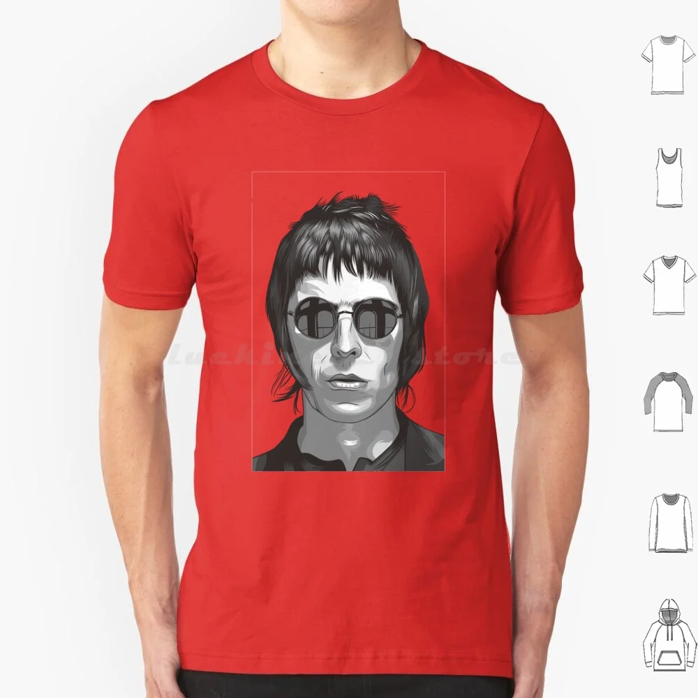 Camiseta Liam 6xl Camiseta fresca de algodón Liam Gallagher Noel Gallagher 90s Britpop Legends The Trendy Vintage Classic