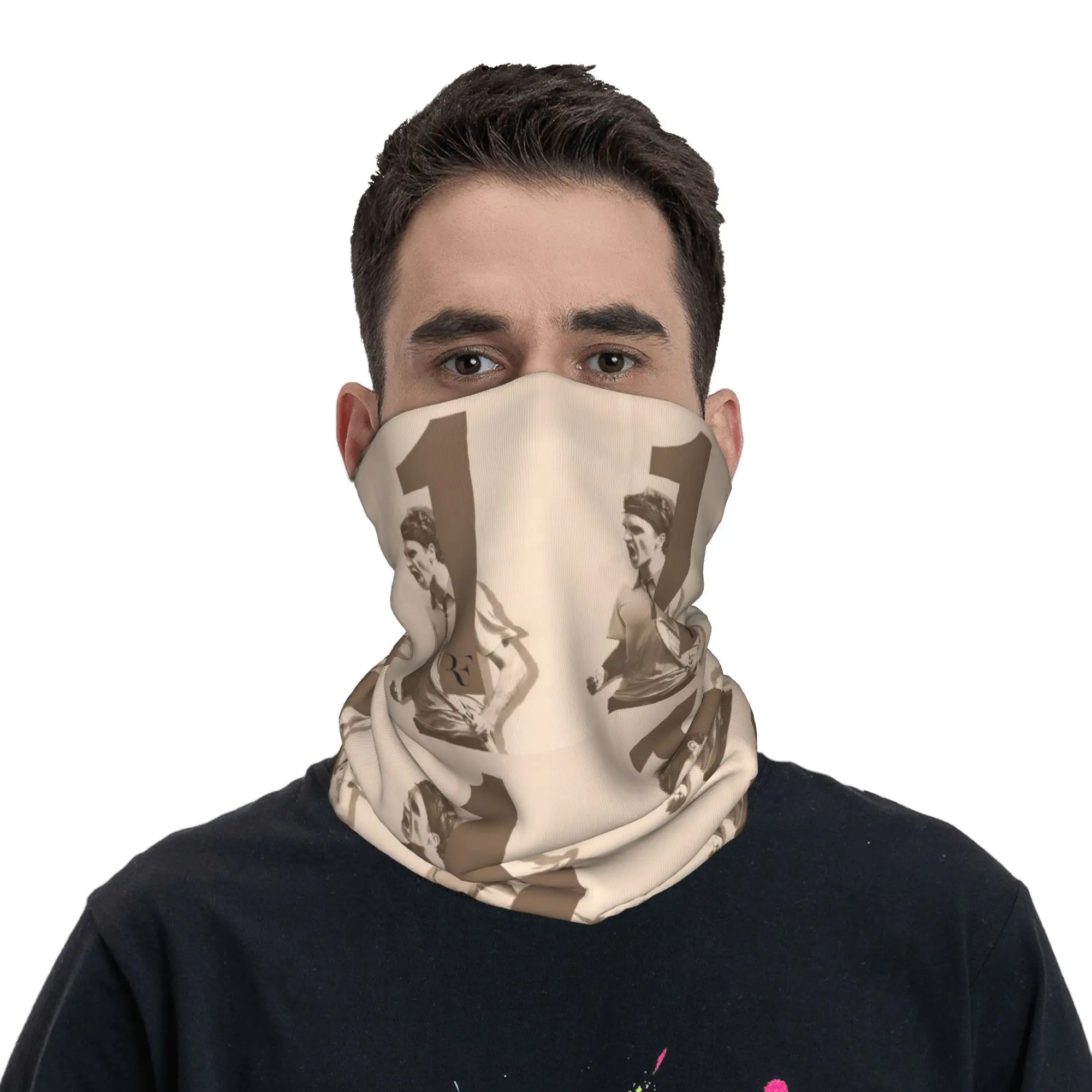 The Roger Federer Blog Bandana cache-cou imprimé écharpe multifonction couvre-chef équitation pour hommes femmes adultes toutes saisons