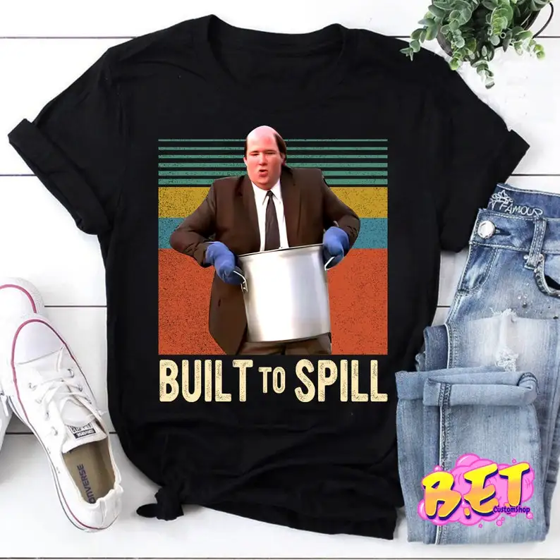 Build To Spill Chili Sauce Vintage T-Shirt, Kevin Malone Shirt, Home Alone Kevin  Spilling Chili Shirt