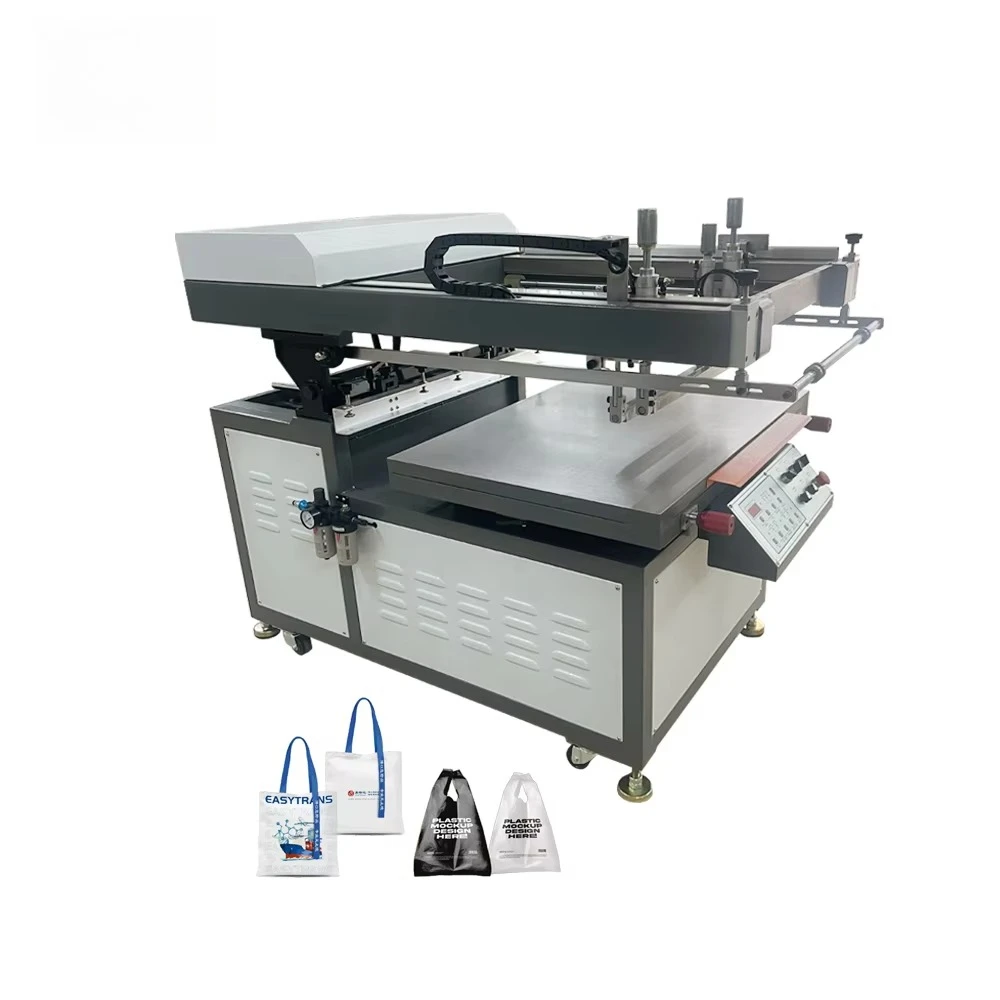 

Automatic Inclined Arm Machines Oblique Arm Flat Silk Screen Printing Machine For Paper Film Bags Corrugated Carton Box Printing