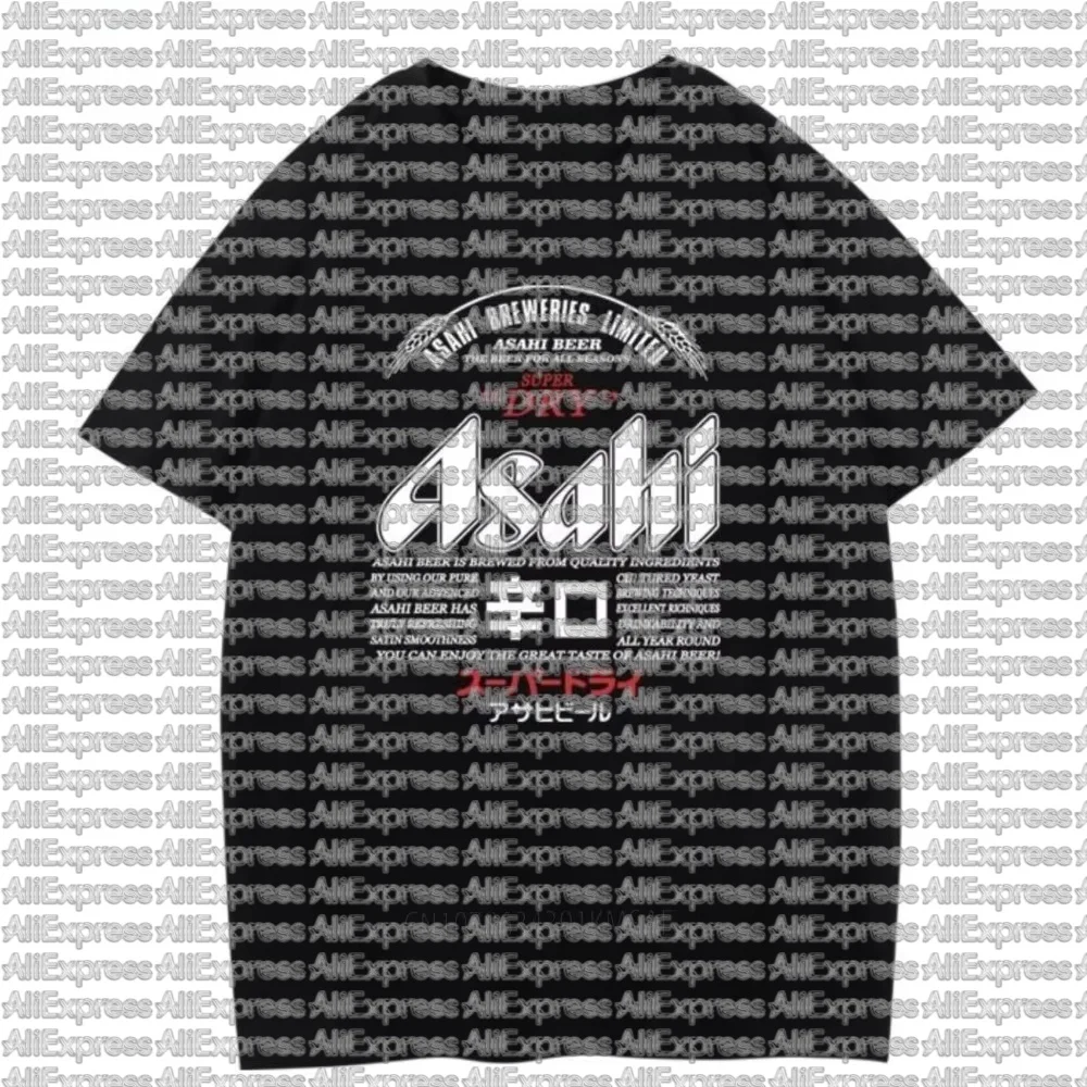 

206 Summer Fashion Japanese Style Izakaya Culture Pattern Design Printed T-shirt Short Sleeve Round Neck Cotton T-shirt Large