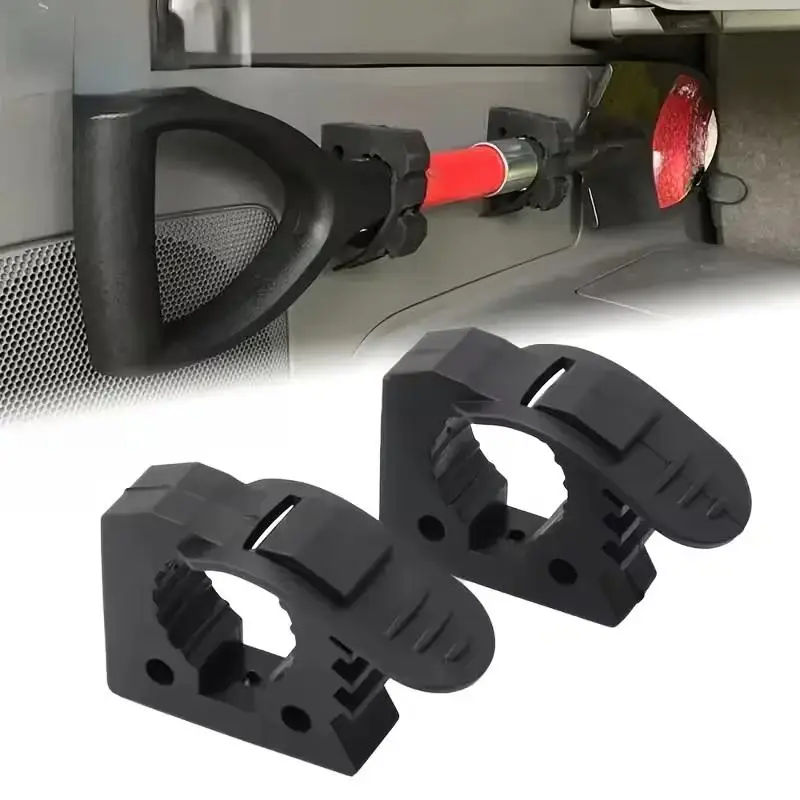 2pcs Quick Fist Clamp For Mounting Tools Equipment Rubber Clamp Ideal For Offroad Vehicles, ATV, UTV, Truck Part Accessories