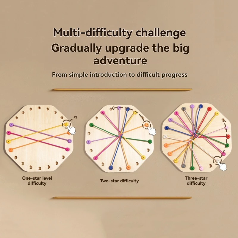 Nós corda desembaraçar jogo desafio quebra-cabeça estratégia jogo de tabuleiro desenhando corda educacional laço desenhar brinquedo para meninos e menina