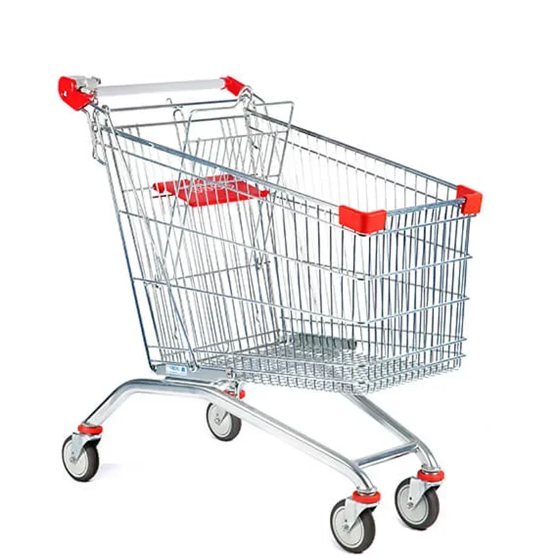 Custom Four Wheeled Market Trolley  Supermarket Shopping  Trolleys