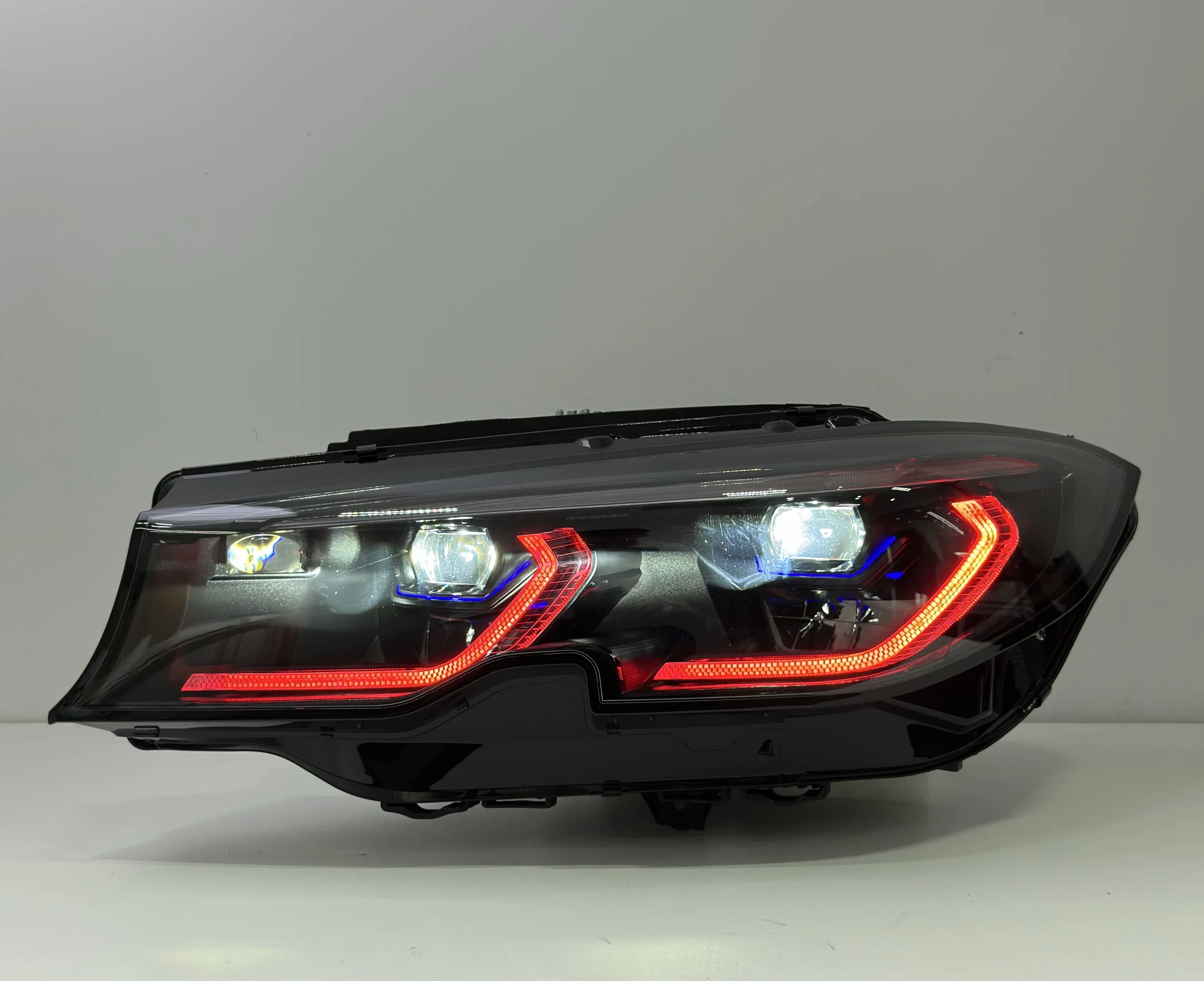 Triple Drls Laser Headlight For BMW 3 Series G20 G21 G28 19-22 Head Lights V3 Yellow Red Drls M330i M340i Manufacturer Price