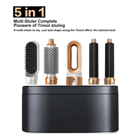 헤어 드라이어 멀티 스타일러, 헤어 브러시 포함 헤어 스트레이트너, 헤어 드라이어, 5 in 1 컬링 다리미, 신제품