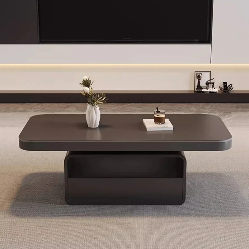 

Korean Minimalist Coffee Table Hidden Storage Rectangle Elegant Neutral Coffee Table Small Antique Mesa Auxiliar Hotel Furniture
