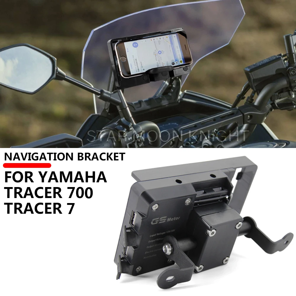 

Motorcycle GPS Navigation Plate Bracket Windshield Stand Phone Mobile Phone Holder For YAMAHA Tracer 700 Tracer 7 GT 2016 - 2022