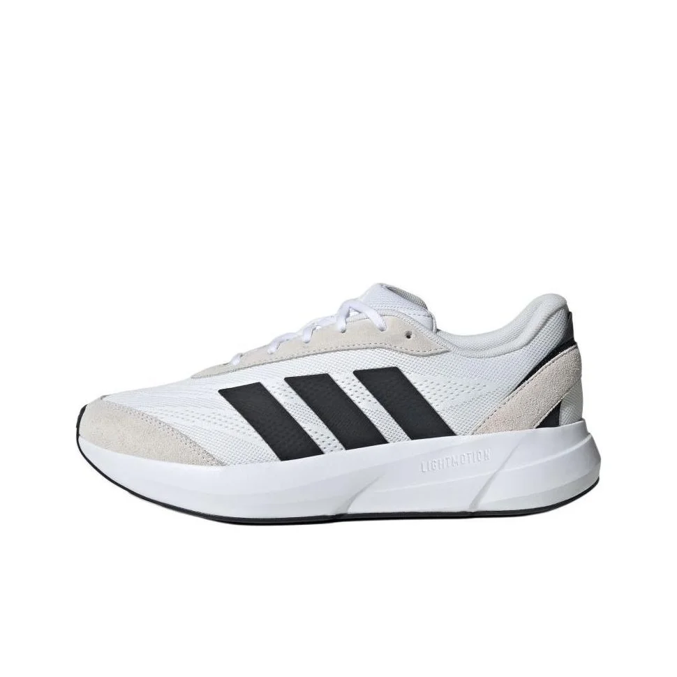 Adidas Slip Resistant Abrasion Resistant Low top Casual Running Shoes Men's White Black JH9317