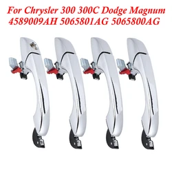 4589009AH 5065801AG 5065800AG Chrome Exterior Door Handles For 2005-2010 Chrysler 300 300C Dodge Magnum Front Rear Left Right