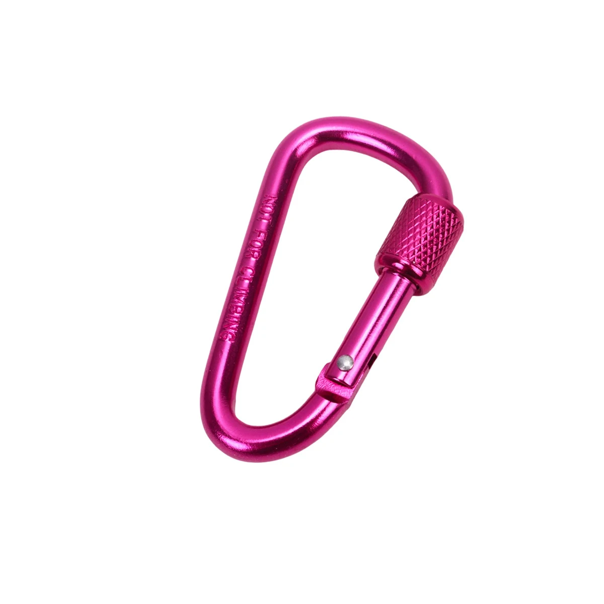5 Stück Karabiner aus Aluminiumlegierung, Sicherheitsschnalle, Schlüsselanhänger mit Schloss, Kletterkarabiner in D-Form, Camping- und Wanderhaken, verschiedene Farben – Detail 5