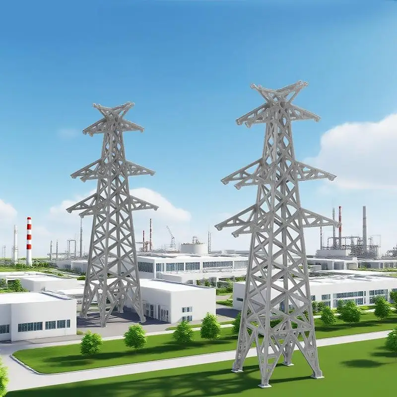 1Pcs 1:100/1:200 High Voltage Tower Modeling Railway Train Sand Table Scene Layout Assembly Toys Mini Model Electric Power Tower