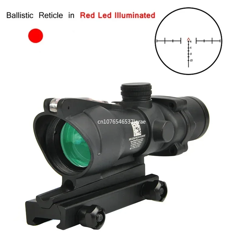 4X32 طبق الاصل Riflescopes الألياف البصرية الحقيقية الأحمر الأخضر نقطة مضيئة شيفرون الزجاج محفورة شبكاني ل 5.56/.223 نطاق البندقية البصر