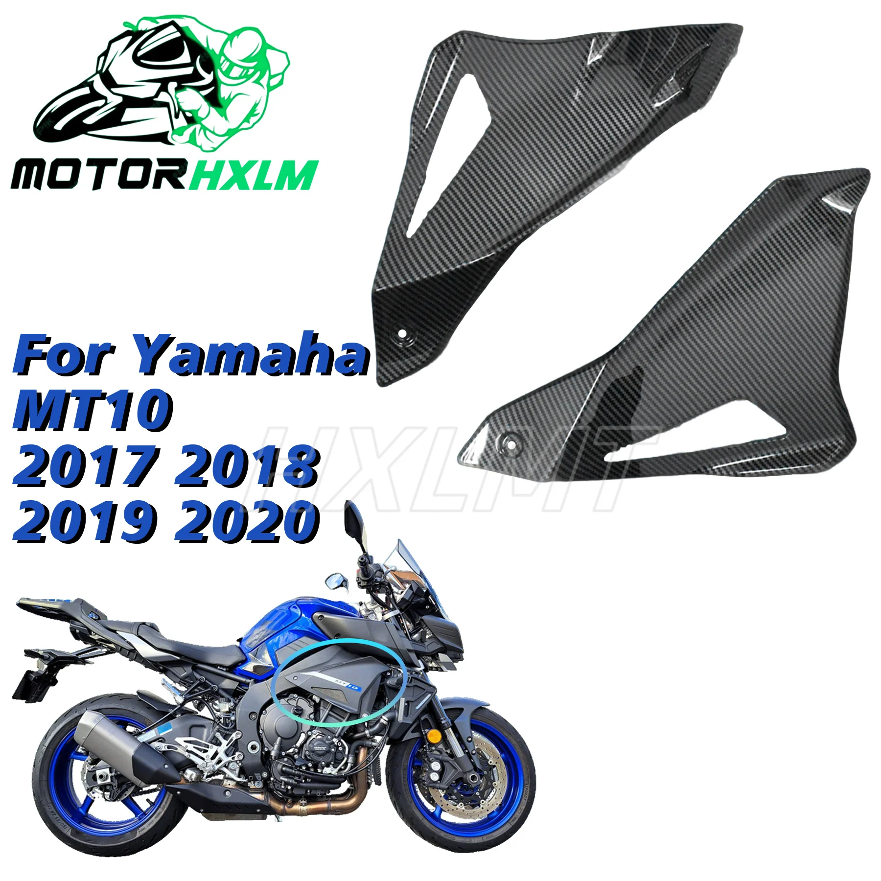 Molded Side Panel For Yamaha MT10 2020-2017and 2018 2019  Side Cover Side Protector ABS Plastic Injection Parts