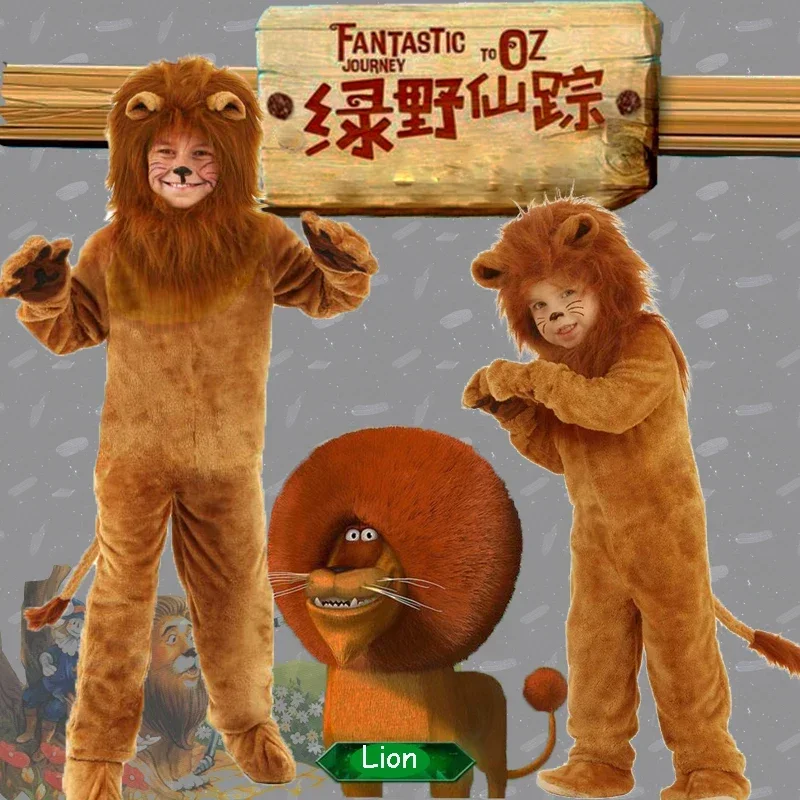 

Coslan Child Deluxe Lion King Costume Baby Kids Animal Carnival Halloween Cosplay Costumes Fancy Movie Role Jumpsuits