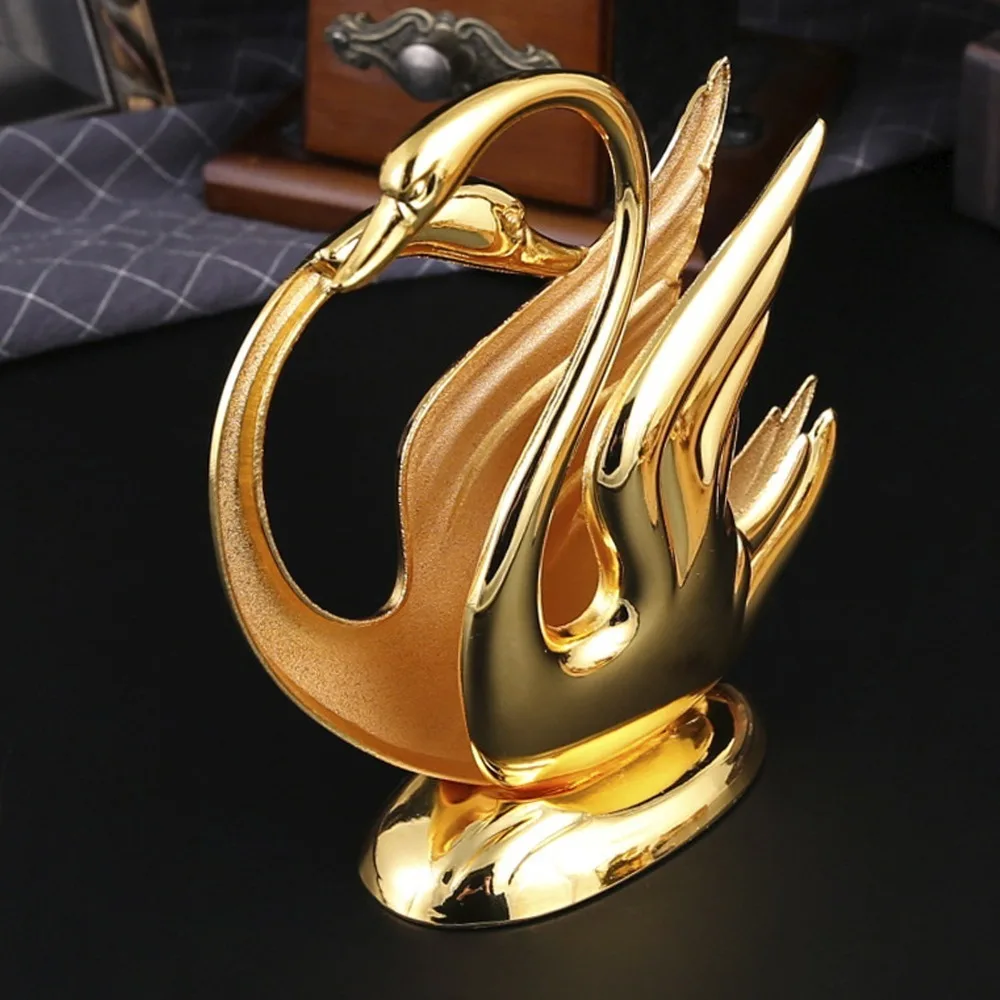 Napkin Holders Golden Napkin Holder Standing Alloy Tissue Holder Animal Table Napkin Dispenser Home Use