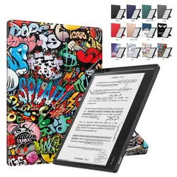For Kobo Libra Colour 2024 7 inch Smart Magnetic PU Leather Case Shockproof Protective Shell Auto Sleep/Wake