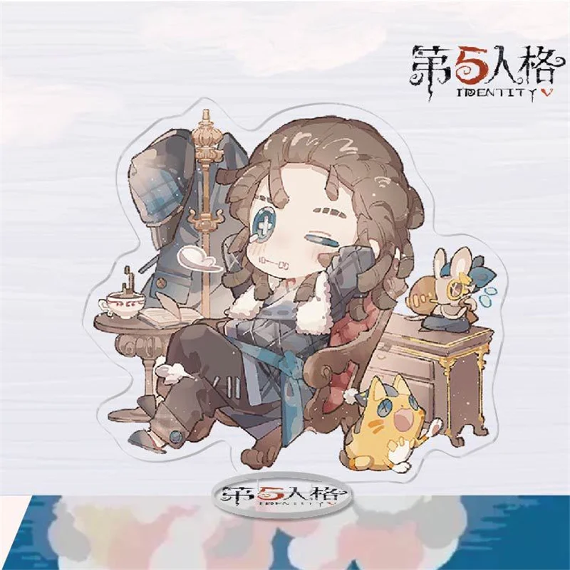 Game Identity V Cartoon Stand Figure Model Plate Gardener Doctor Painter Geisha Photographer Stands Holder Desk Decor Fans Gift image 2