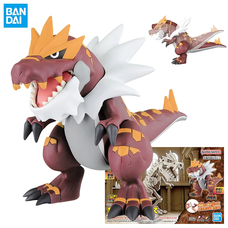 バンダイ-ポケモン化石博物館-ティラントルム-スケルトン＆フィギュア-2-in-1-モデルキット-キャラクター-コレクタブルオーナメント-おもちゃ-フェスティバルギフト