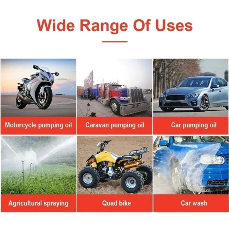 Super Sale 12V Car Electric Oil Pump Diesel Extractor Suction Pump for Car Boat Motorcycle Engine Oil Change Transfer Tool, 1 Ki