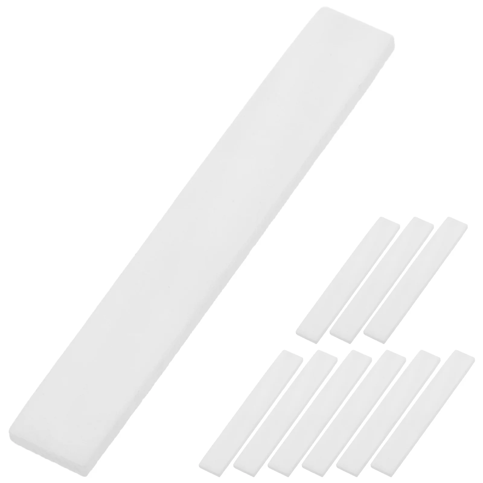 10pcs Flat Guitar Inlay Material White Shell Block 2mm Thickness for Vintage Guitar Banjo Mandolin GF125 (White)