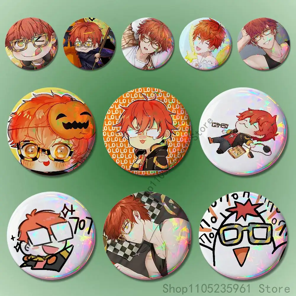 707 Luciel M-Mystic M-Messenger Pin Tinplate Round Brooch Cosplay Nijigen Otaku Culture Badges 58mm 44mm 32mm 75mm 25mm