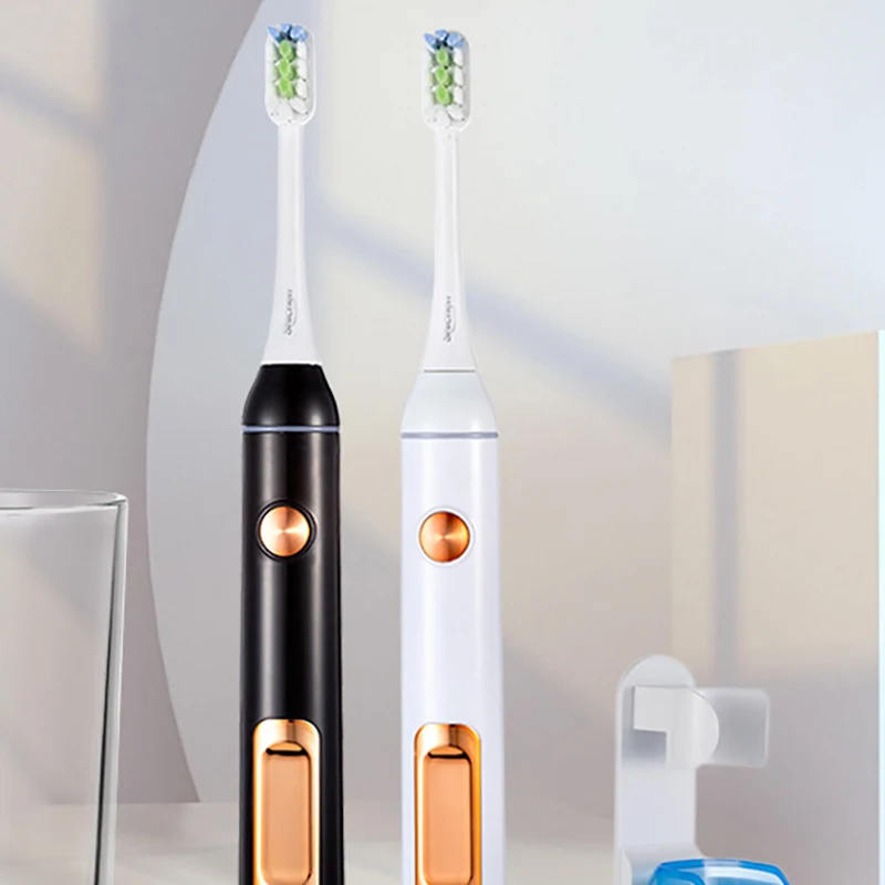 Wireless Charging Adult Toothbrush Long Life Waterproof Smart Display Toothbrush 3 Speed Self-cleaning Toothbrush