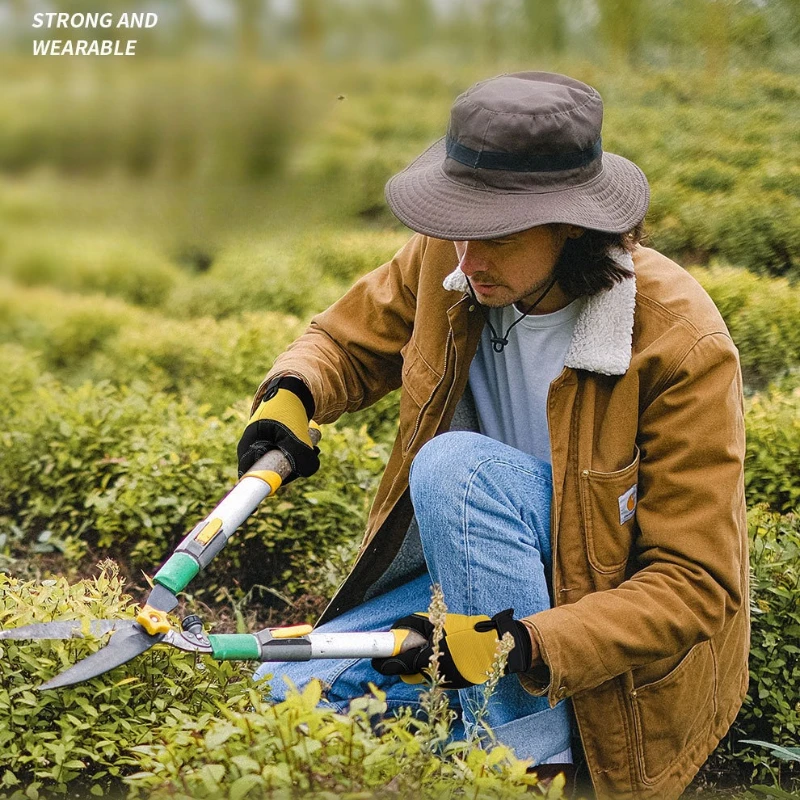 

Cowhide Garden Work Safety Gloves with Anti-Slip & Wear-Resistant Features Compatible for Mechanical Repair & Labor Protection
