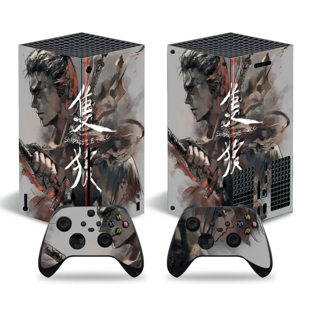 SEKIRO-pegatina de piel para Xbox series x, cubierta XSX para consola de piel y 2 controladores, pegatina de piel de vinilo, XboxseriesX