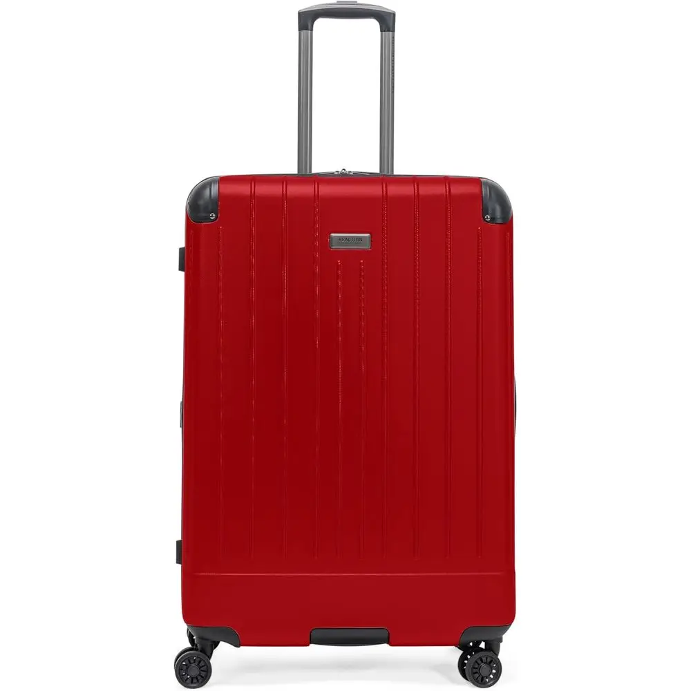 

Компактный чемодан на 8 колесах, легкий, жесткий, расширяемый, 28 дюймов, вишнево-красный