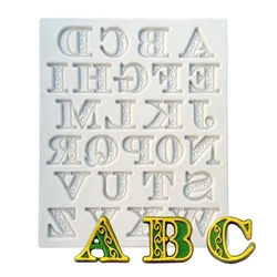 Capital Letters Silicone Sugarcraft Mold Chocolate Cupcake Baking Mold Fondant Cake Decorating Tools