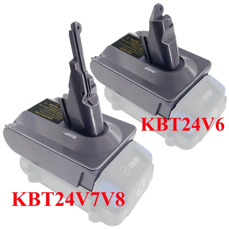 

KBT24V6 KBT24V7V8 Battery Adapter Converter Connector for KOBALT 24V Lithium Battery for Dyson V6 V7 V8 Series Vacuum Cleaners