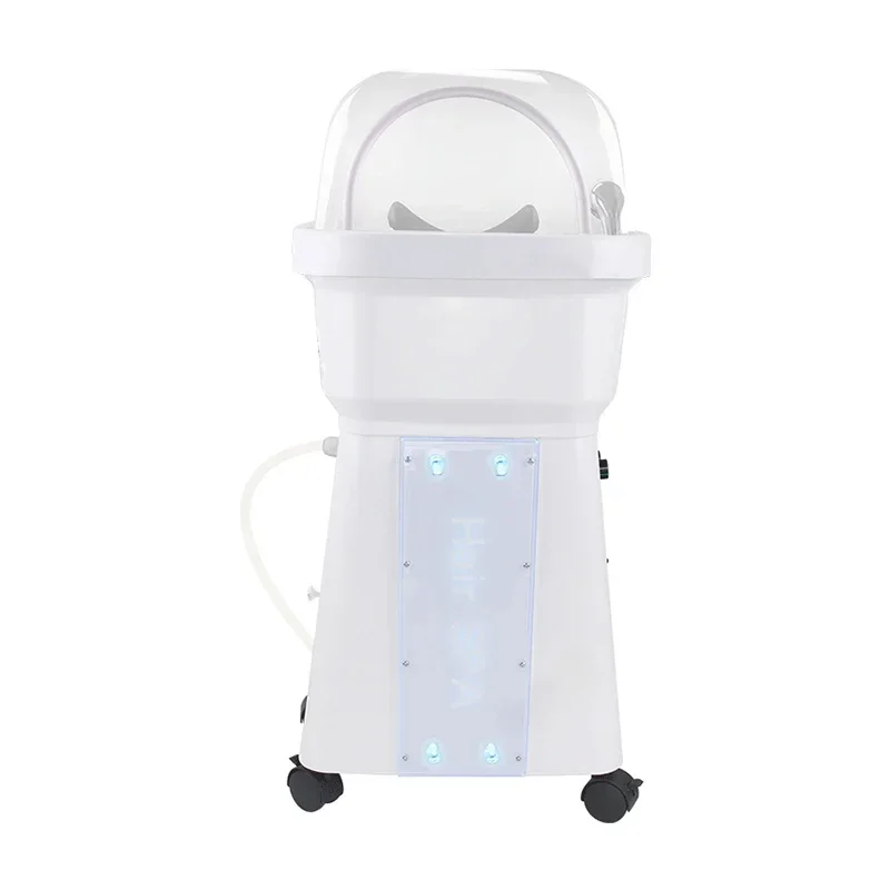 Separated Leather Sink Set Moveable Beauty Salon Shampoo Bed Massage Fumigable Hydrotherapy Circulating Shampoo Bed