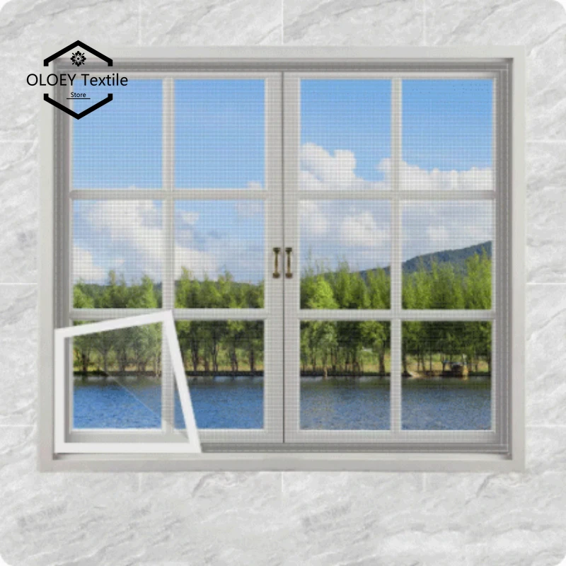 

Self-Adhesive and Reusable Mosquito Nets for Windows, Anti-Mosquito Window Screens, Tulle, Customizable in Summer, DIY, Washable
