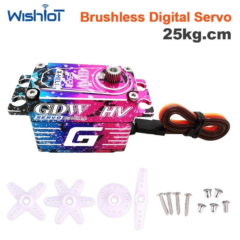25kg Brushless Servo 8.4V 0.06s High Speed Digital Steering Motor Tail Lock for RC Helicopter DIY