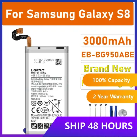 2025 YEARS EOTABACC 100% Original EB-BG950ABE  Battery For Samsung S8 G950FD G9500 Battery+Tools