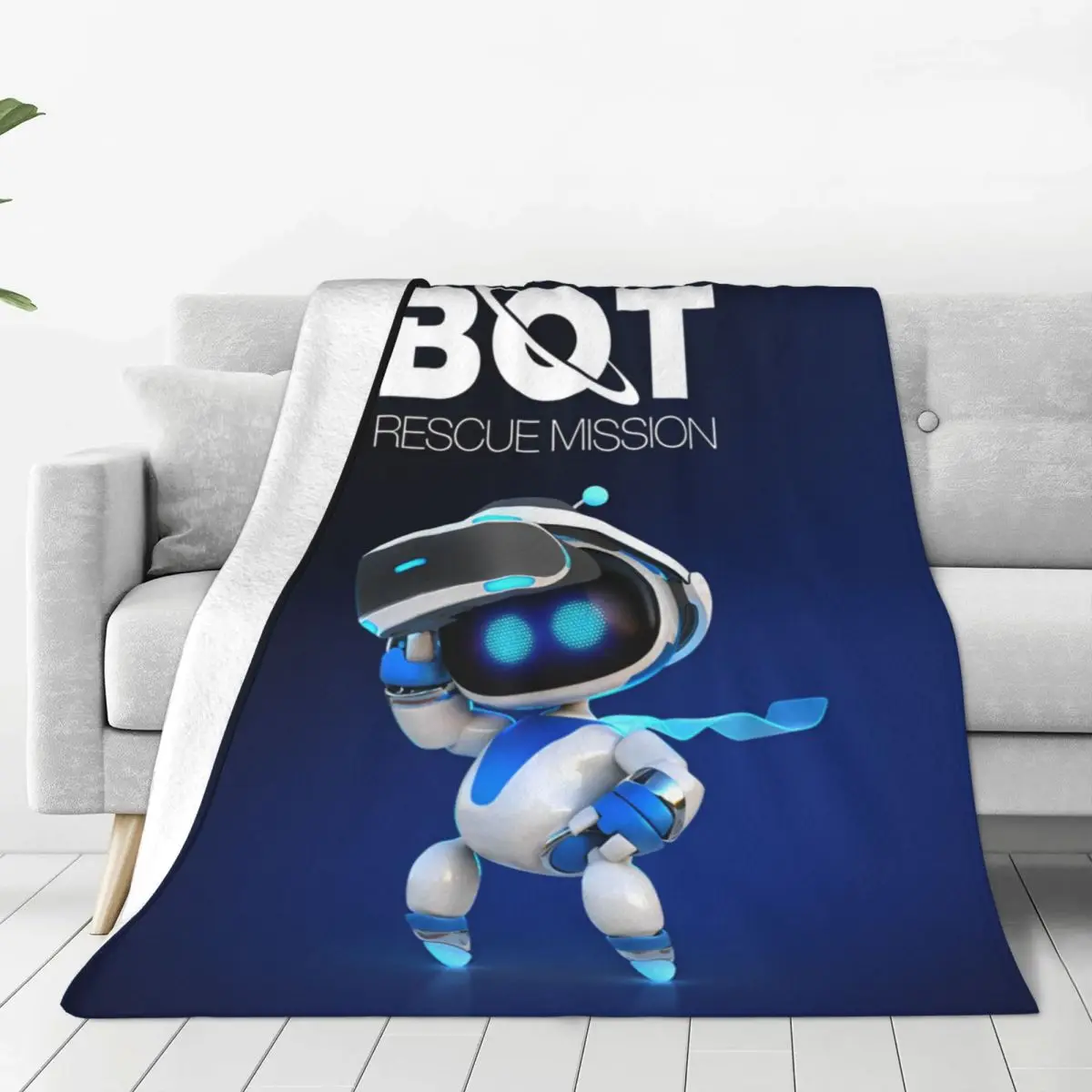 ASTRO-BOT Game Lover Blankets Picnic Flannel Bedding Throws For Couch Chair Soft Warm Customized Quality Bedspread Gift