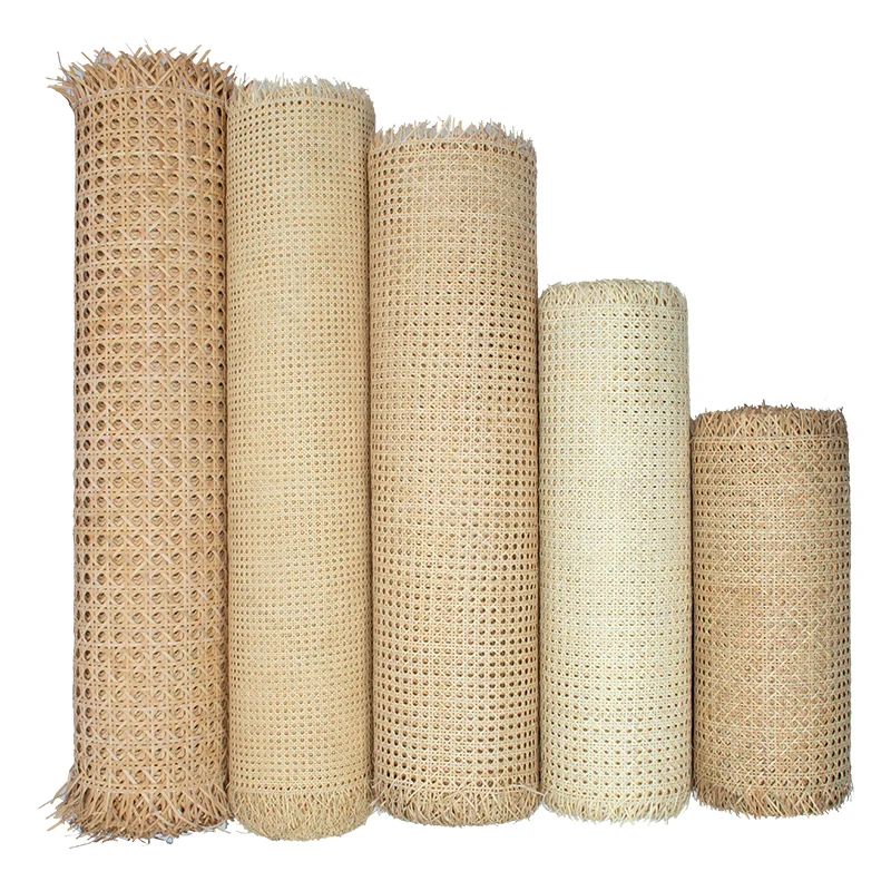 Natural rattan weaving material one roll size height 61cm length 15.24m custom rattan furniture cabinet door screen accessories