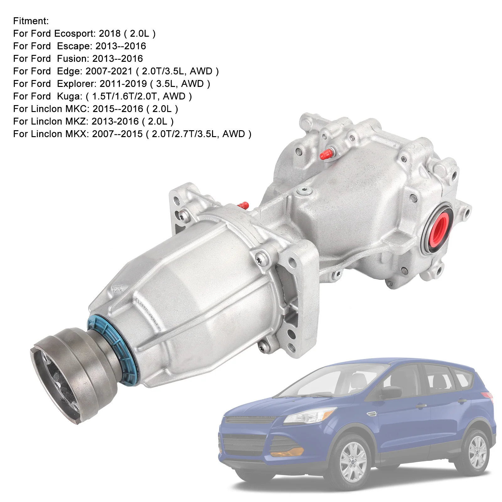Artudatech Rear Differential CV6W-4B025-DF 3.5L AWD 4WD For Ford Flex Explorer Edge 2013-2019