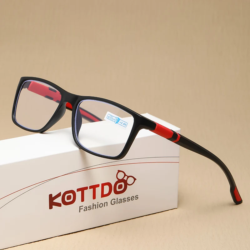 Fashion Men Reading Glasses Anti Blue Light Sports Presbyopia Hyperopia Women Reading Glasses+1.0+1.5+2.0+2.5+3.0+3.5+4.0